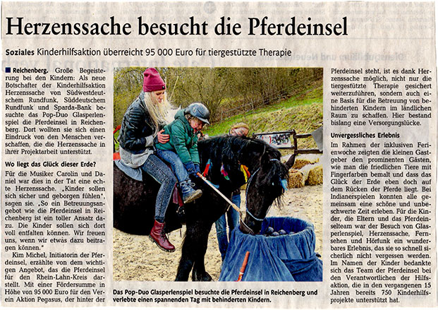 Zeitungsbericht Herzenssache